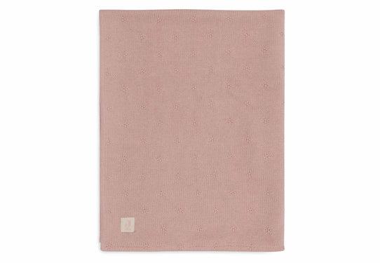 Deken_Ledikant_100x150cm_Cosy_Knit_Wild_Rose_Velvet_