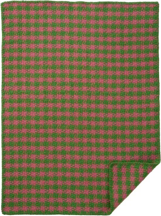 Dogtooth_green_pink__65x90__lambswool__brushed_