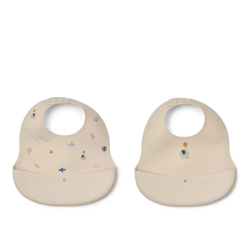 Ember_printed_Bib_2_pack_Flying_Sandy_Beige