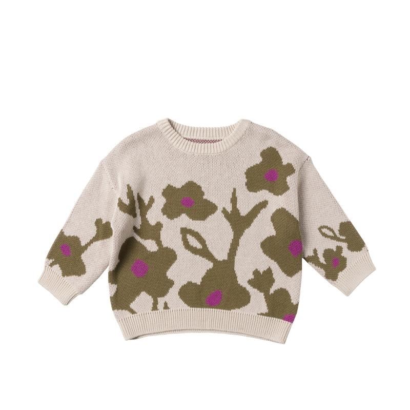 Flower_Knit___Chunky_Sweater_Beige