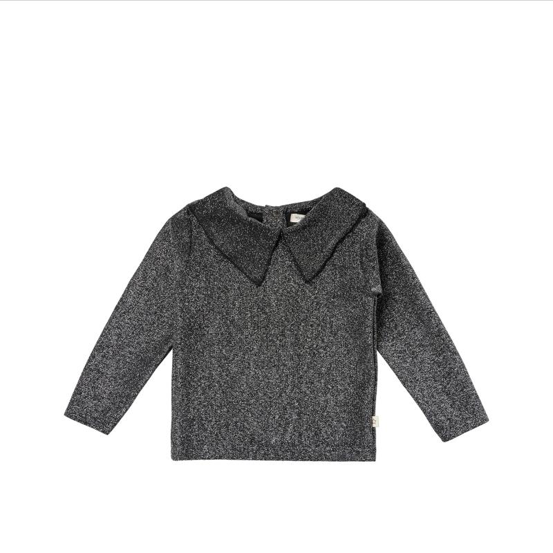 Glitter___Collar_Longsleeve_Zwart