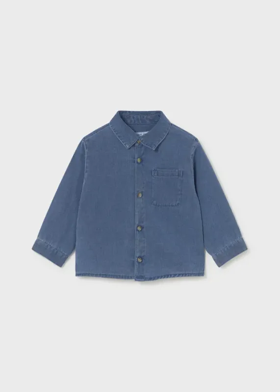 L_s_Denim_Shirt_Blauw