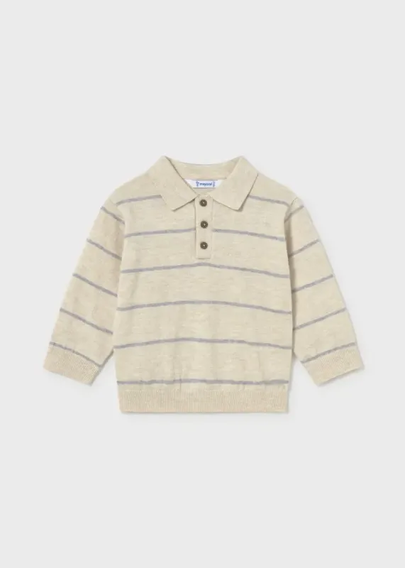 L_s_Knit_Polo_Creme
