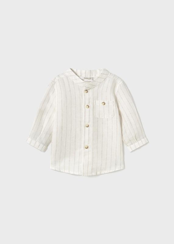 L_s_Mao_Collar_Shirt_Wit