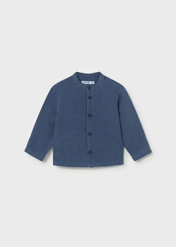 L_s_crinckled_cotton_shirt_Blauw