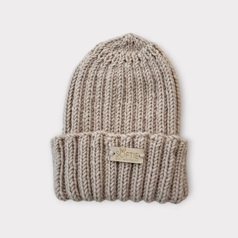 Merino_mutsje_beige_Beige