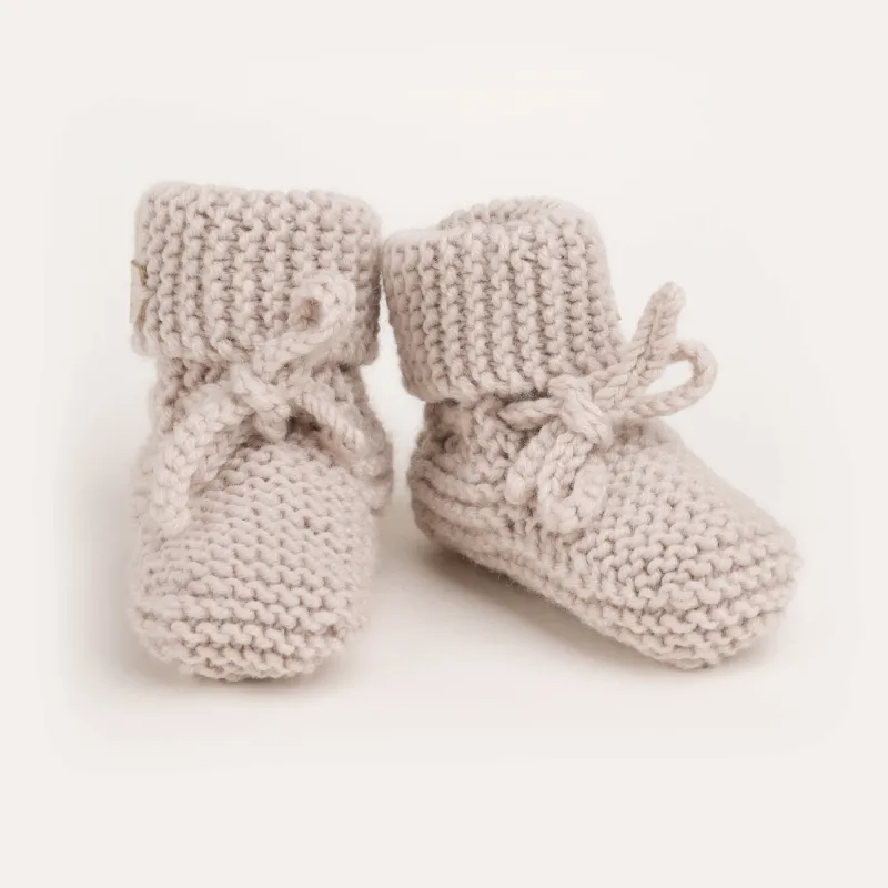 Merino_slofjes_beige_Beige