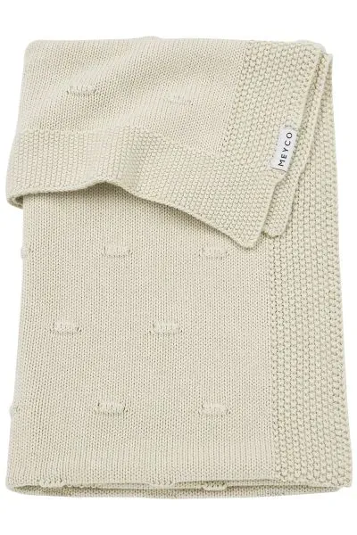 Meyco_ledikantdeken_Knots_100x150_soft_sand_