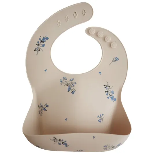 Slab_Silicone_Bib_Lilac_Flowers_