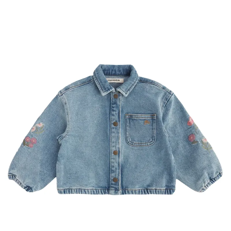 Stretch_Denim___Embroidery_Jacket_Blauw