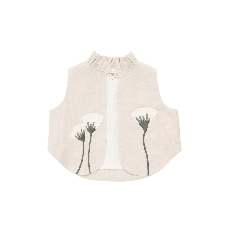 Sugy_Linen_Gilet___Poppy_Geel