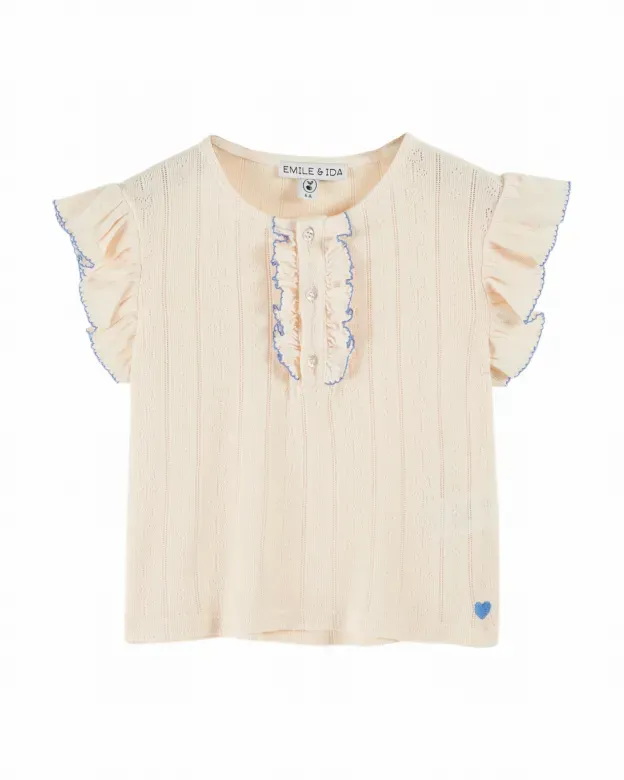 T_shirt_Pointelle_Roze