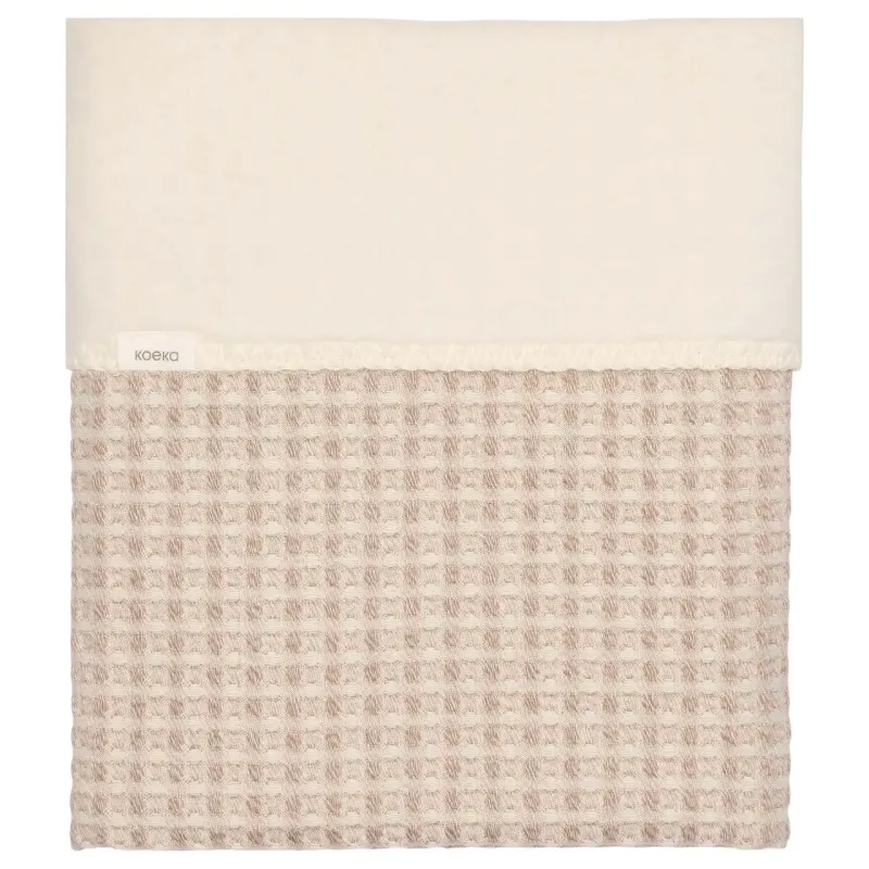 Wiegdeken_cotton_fleece_wafel_Amsterdam_Crumble_
