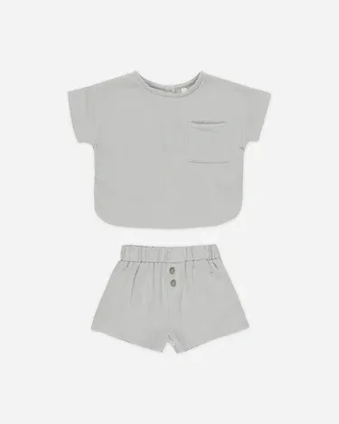 Woven_Boxy_Top___Short_Set_Blauw