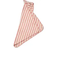 Albert_Hooded_Towel_Coral_Blush_creme_de_la_creme_stripe_Roze_1