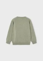 Basic_cotton_jumper_w_round_Groen_2