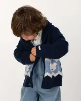 Kwinten_Merino_Wool_Cardigan_Polar_Bears_Blauw