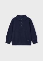 L_s_knit_polo_Blauw