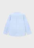 L_s_mao_collar_linen_shirt_Blauw_5