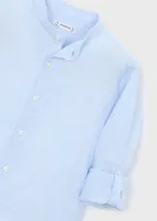 L_s_mao_collar_linen_shirt_Blauw_6