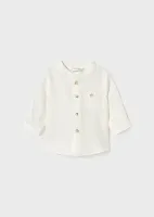 L_s_mao_collar_shirt_Creme