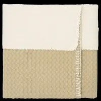 Ledikantdeken_cotton_fleece_wafel_Amsterdam_Olive__1