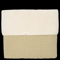 Ledikantdeken_wafel_teddy_Oslo_Olive_