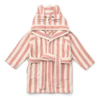 Lily_Bathrobe_Coral_Blush_Creme_de_la_Creme_stripe_Roze