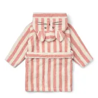 Lily_Bathrobe_Coral_Blush_Creme_de_la_Creme_stripe_Roze_1