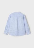 Ls_s_Mao_Collar_Shirt_Blauw_1