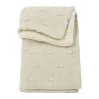Meyco_wiegdeken_Knots_Teddy_75x100_soft_sand_