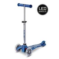 Mini Micro step deluxe glitter LED blauw