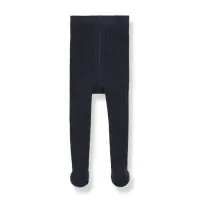 Ribbed_Plain_Tights_Blauw