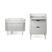 Sebra_Compleet_ledikant_stone_commode_en_matras_Grijs_2
