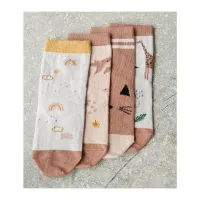 Silas_cotton_socks_rose_mix_Roze_1