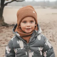 Solid___Knitted_Scarf_Bruin_1