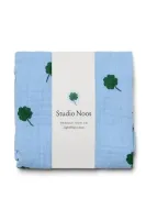 Swaddle_Light_Blue_Clover_70x70_cm_Ecru