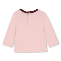 T_shirt_met_lange_mouwen_Roze_1
