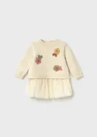 Tricot_tulle_Dress_Creme