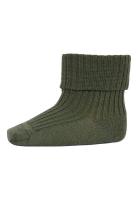 Wool_Rib_Baby_Socks_Olivine_Groen