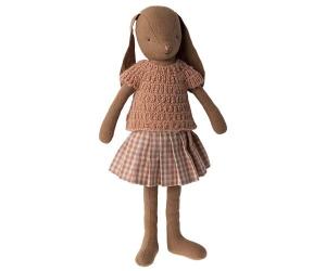 Bunny_size_3__Chocolate_brown__Knitted_shirt_and_skirt_