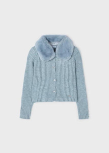 Faux_Fur_Collar_Cardigan