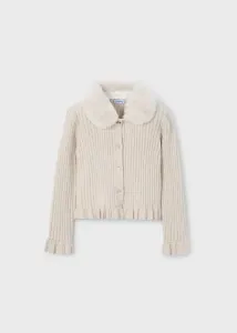 Faux_fur_collar_cardigan_Beige_2