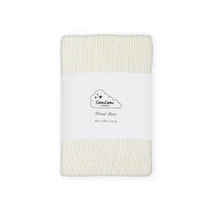 Fitted_Sheet_60x120_Classic_Stripes_Camel_Beige
