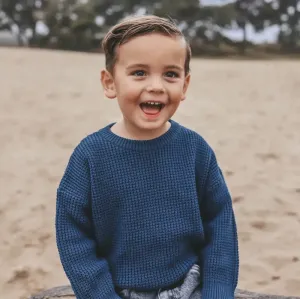 Knit___Chunky_Sweater_Blue_Wing_Tale_Blauw