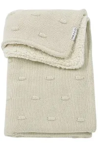 Meyco_ledikantdeken_Knots_Teddy_100x150_soft_sand_