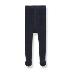 Ribbed_Plain_Tights_Blauw