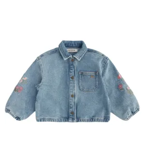 Stretch_Denim___Embroidery_Jacket_Blauw