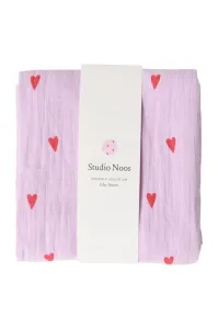 Swaddle_Purple_Hearts_120x120_cm_Blauw