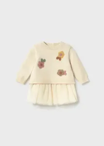 Tricot_tulle_Dress_Creme